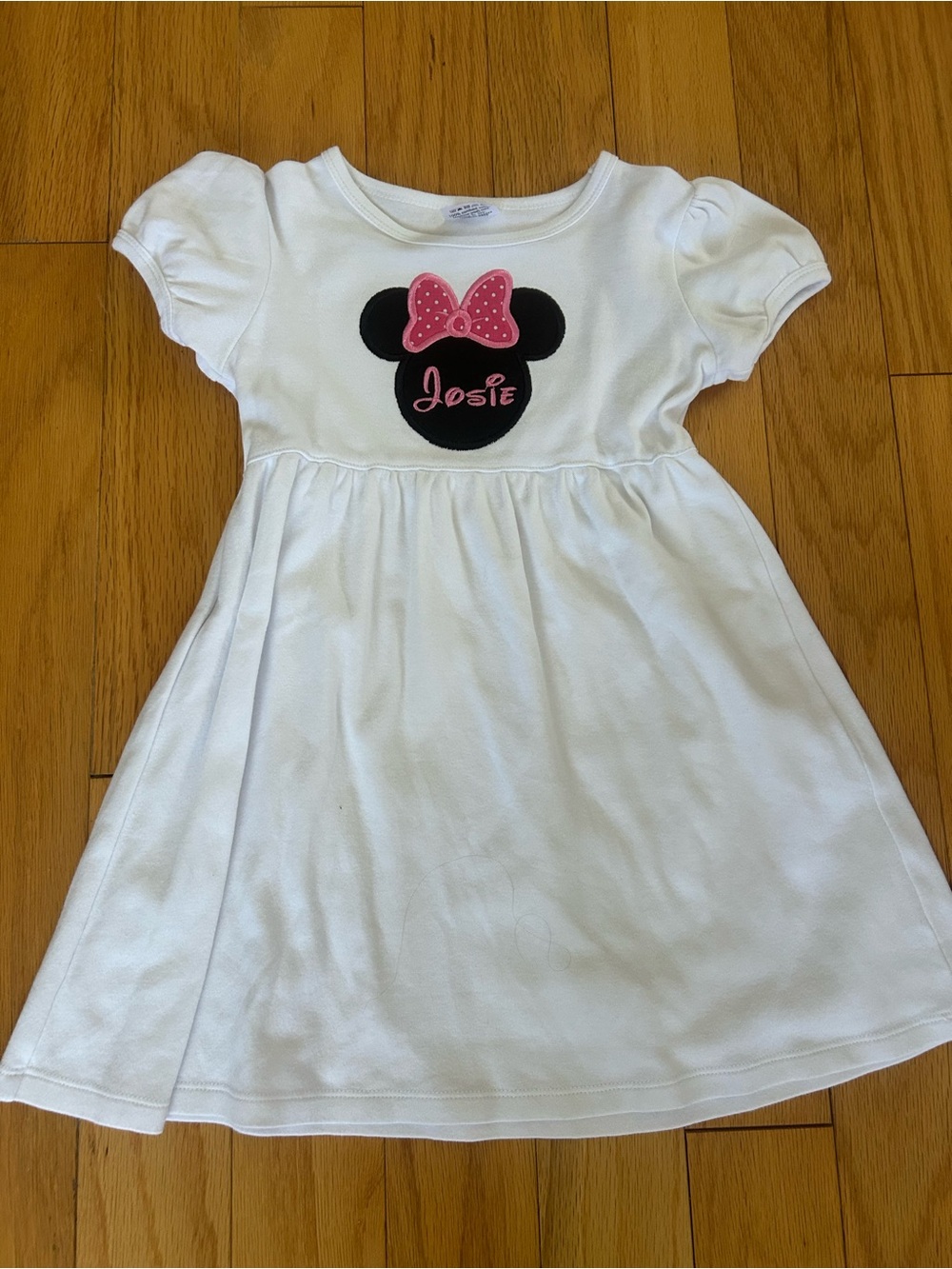 Girls dress with minnie mouse ears